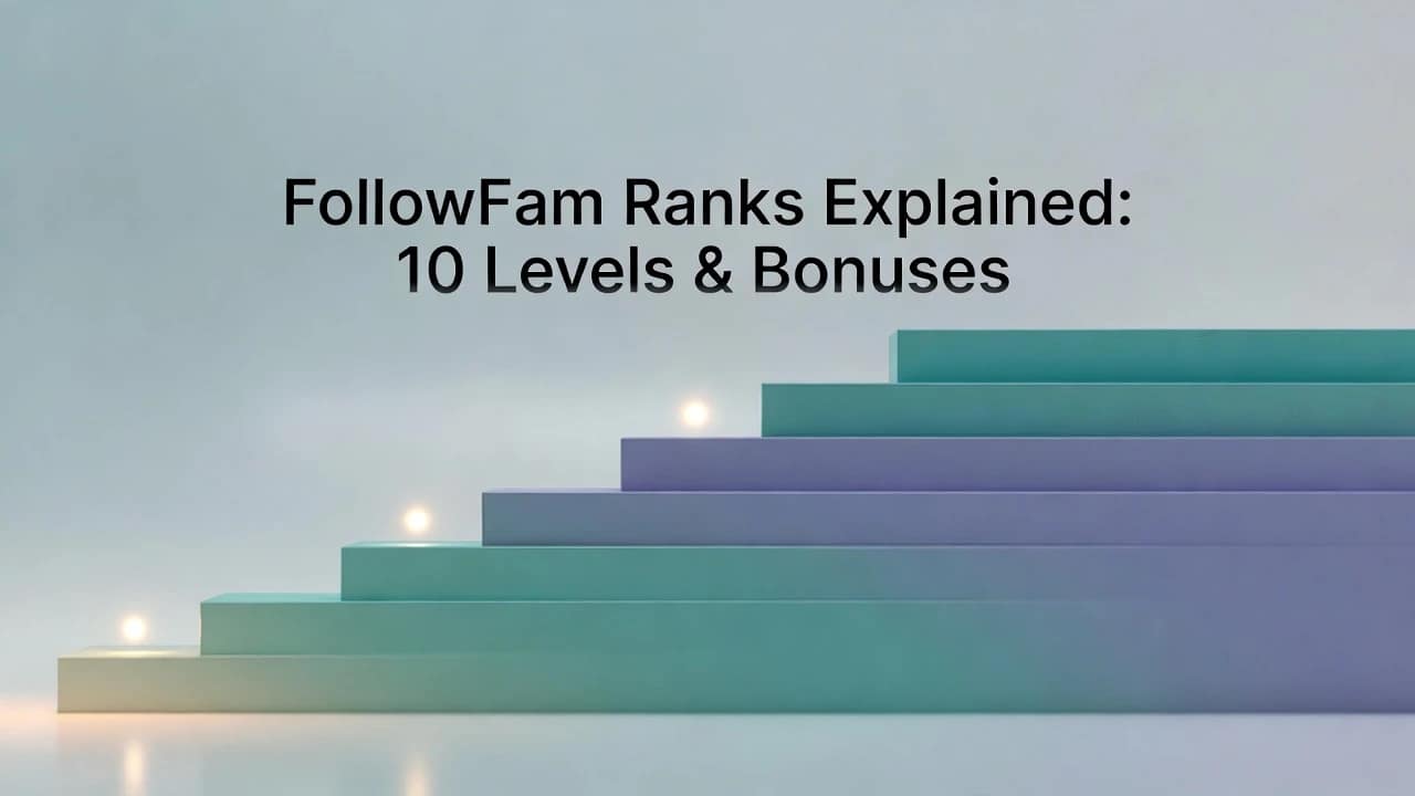 FollowFam Ranks Explained: Levels, Progression, Income